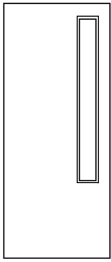 Pattern 13 - 30 Minute Fire Door with Glass - Oak, Walnut, Ash, Grey, White Options